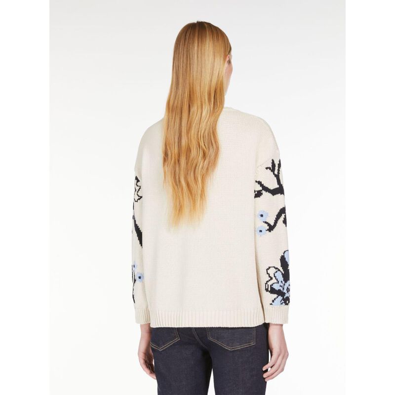 Weekend Max Mara Dolmen Floral Jacquard Sweatshirt image number 1